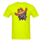 Cowboy Cat - Unisex Classic T-Shirt - safety green