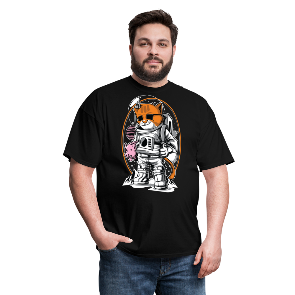 Astronaut Cat - Unisex Classic T-Shirt - black