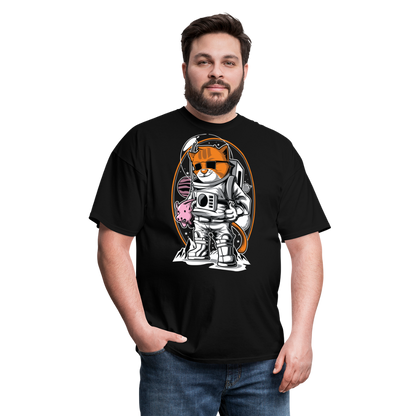 Astronaut Cat - Unisex Classic T-Shirt - black