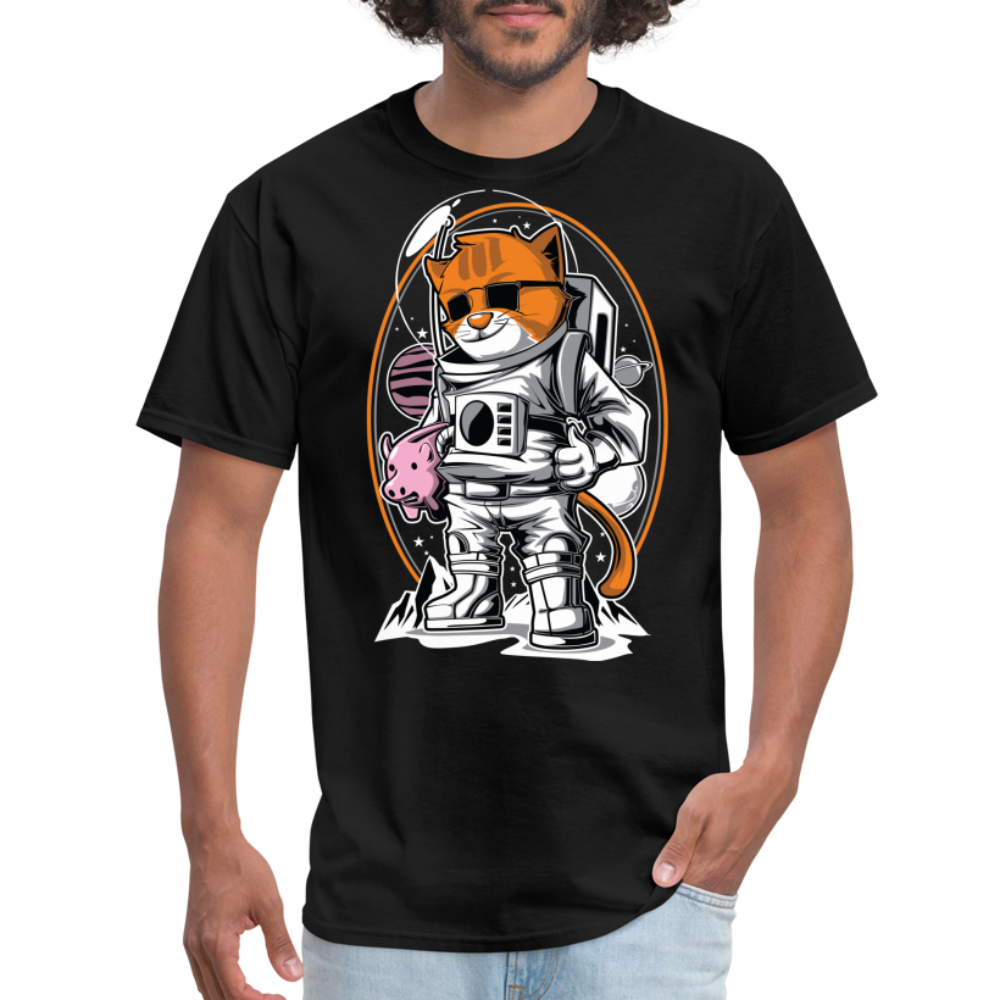 Astronaut Cat - Unisex Classic T-Shirt - black