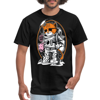 Astronaut Cat - Unisex Classic T-Shirt - black