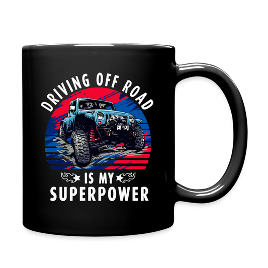 Driving Off Road - Superpower - Full Color Mug - black