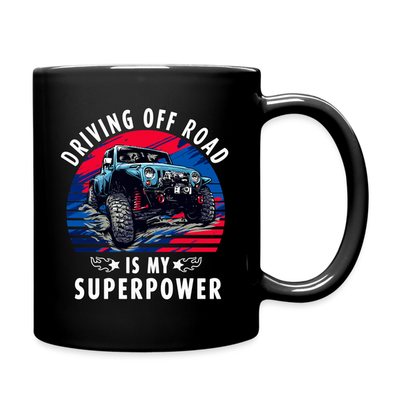Driving Off Road - Superpower - Full Color Mug - black