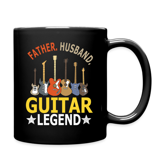 Father, Husband, Guitar Legend - Full Color Mug - black