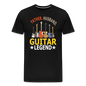 Father, Husband, Guitar Legend - Men's Premium T-Shirt - black