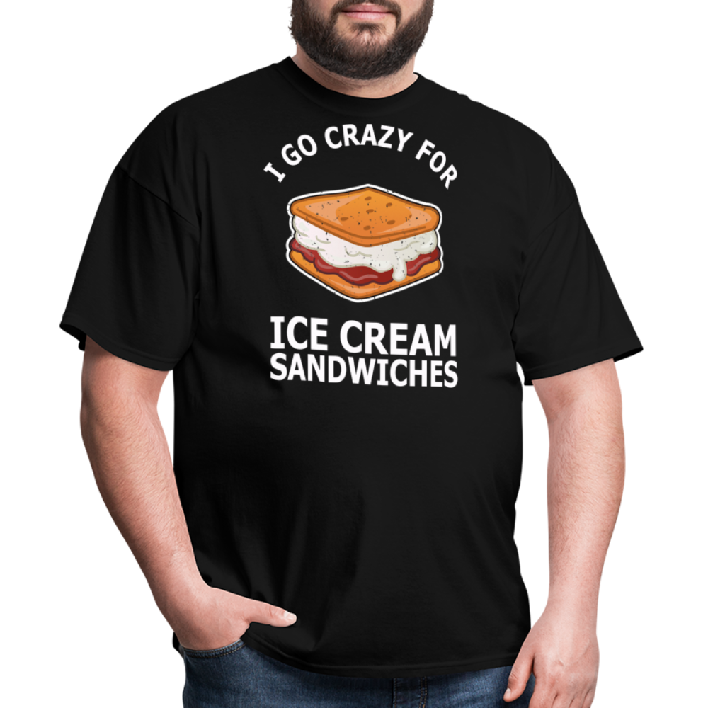 I Go Crazy For Ice Cream Sandwiches - Unisex Classic T-Shirt - black