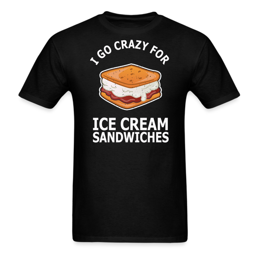 I Go Crazy For Ice Cream Sandwiches - Unisex Classic T-Shirt - black