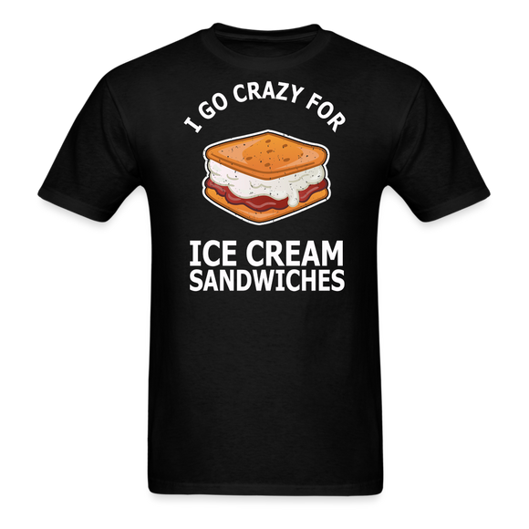 I Go Crazy For Ice Cream Sandwiches - Unisex Classic T-Shirt - black