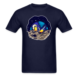 Space - Moon - Beer - Unisex Classic T-Shirt - navy