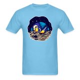 Space - Moon - Beer - Unisex Classic T-Shirt - aquatic blue