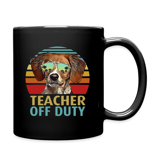 Teacher - Off Duty - Dog - Full Color Mug - black