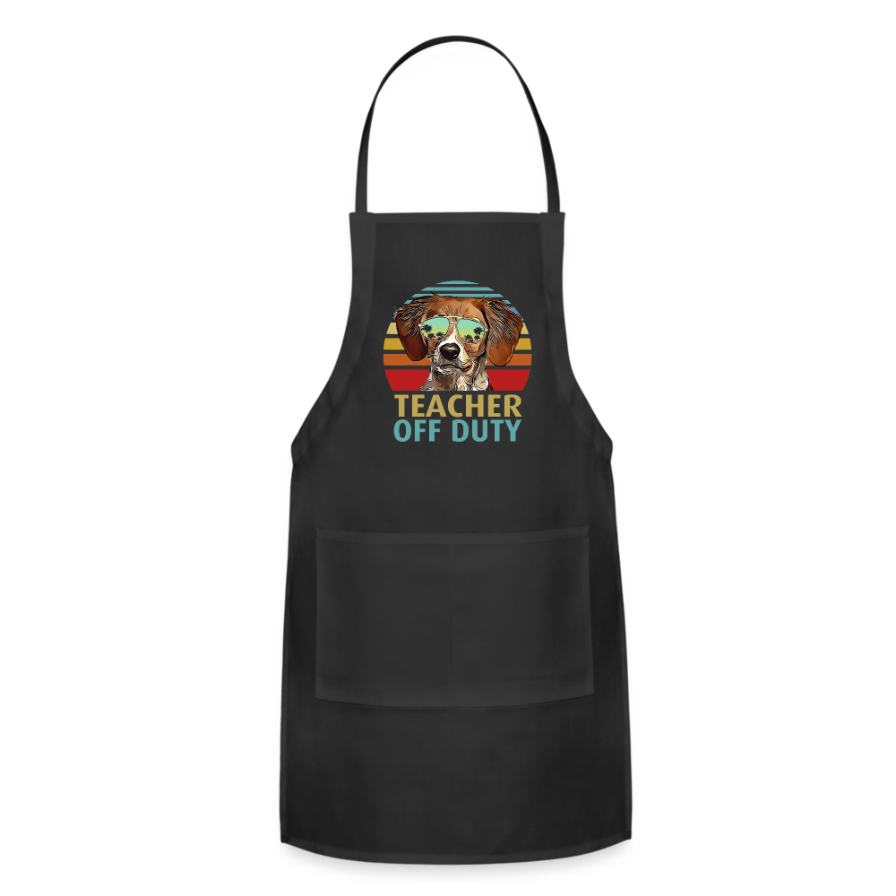 Teacher - Off Duty - Dog - Adjustable Apron - black