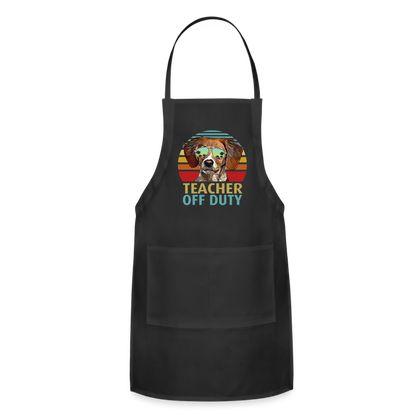 Teacher - Off Duty - Dog - Adjustable Apron - black