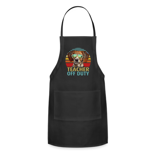 Teacher - Off Duty - Dog - Adjustable Apron - black