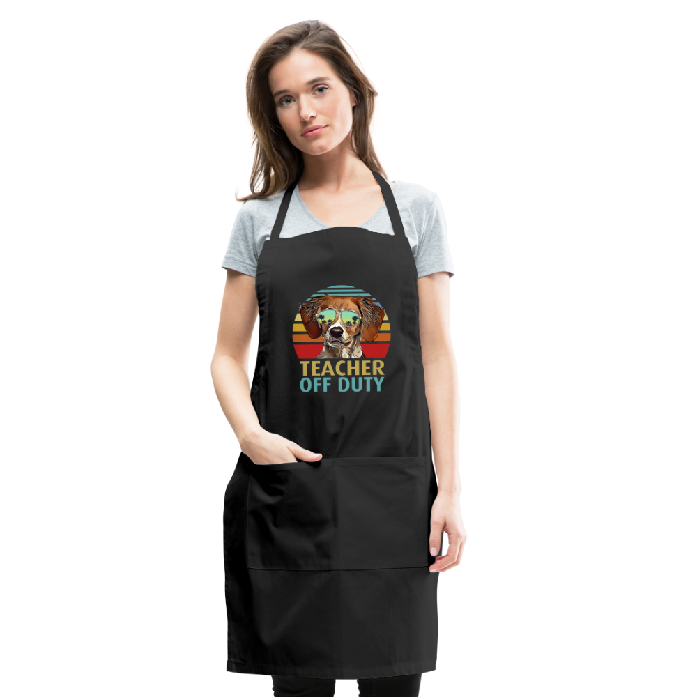 Teacher - Off Duty - Dog - Adjustable Apron - black