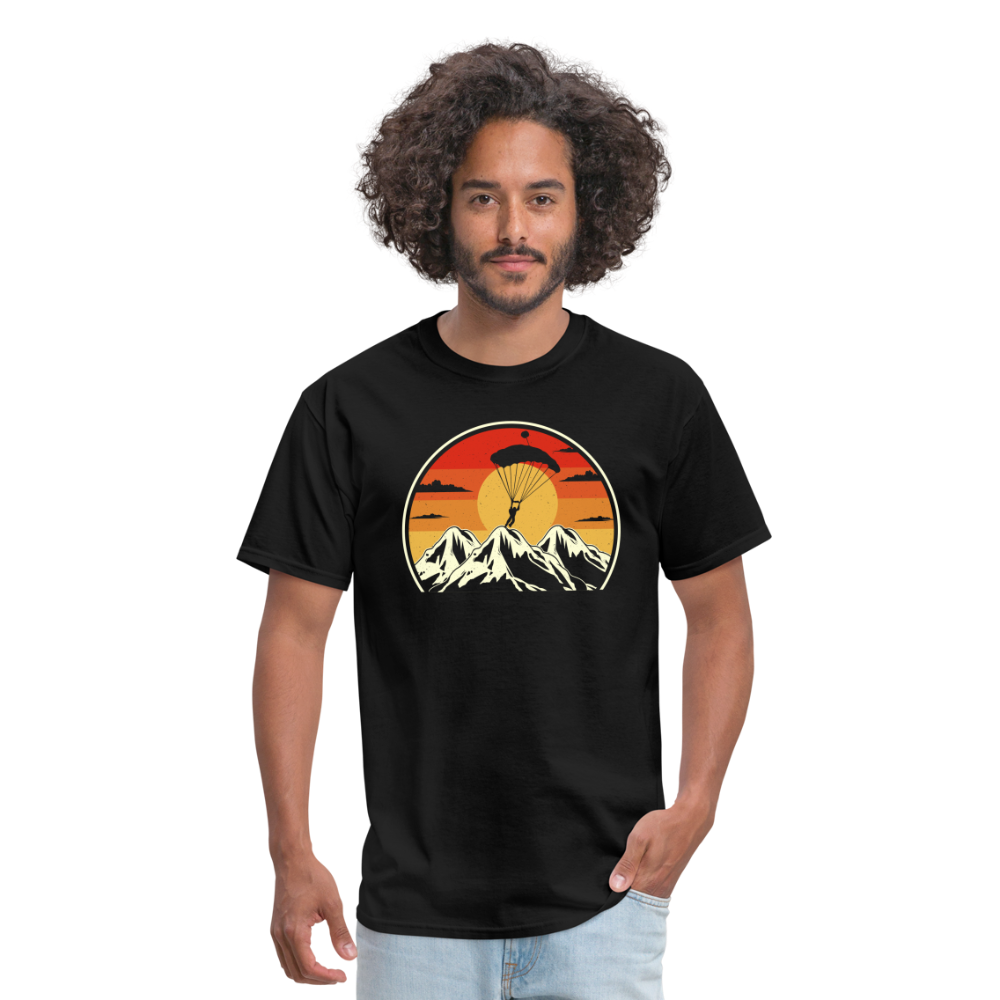 Skydiving - Mountains - Unisex Classic T-Shirt - black