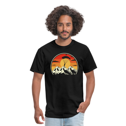 Skydiving - Mountains - Unisex Classic T-Shirt - black