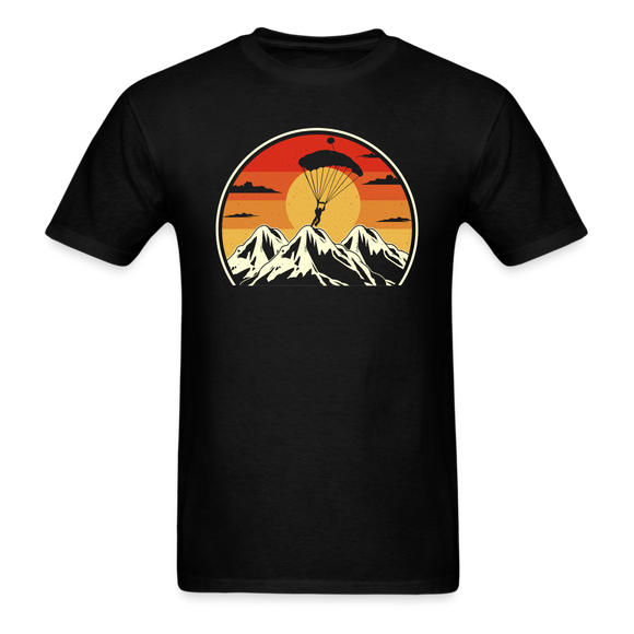 Skydiving - Mountains - Unisex Classic T-Shirt - black