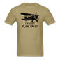 I'm Just Plane Crazy - Biplane - Black - Unisex Classic T-Shirt - khaki