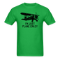 I'm Just Plane Crazy - Biplane - Black - Unisex Classic T-Shirt - bright green