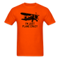 I'm Just Plane Crazy - Biplane - Black - Unisex Classic T-Shirt - orange