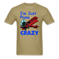 I'm Just Plane Crazy - Biplane - Red - Unisex Classic T-Shirt - khaki