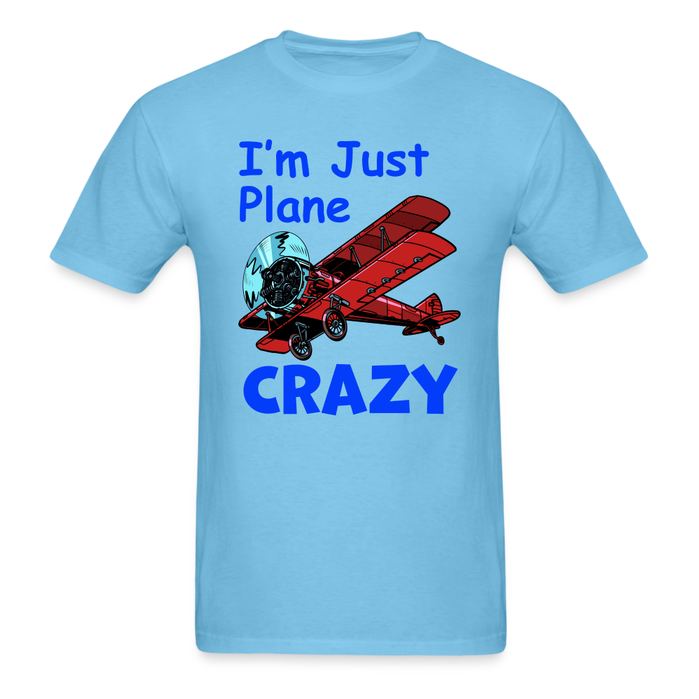 I'm Just Plane Crazy - Biplane - Red - Unisex Classic T-Shirt - aquatic blue