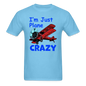 I'm Just Plane Crazy - Biplane - Red - Unisex Classic T-Shirt - aquatic blue