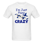 I'm Just Plane Crazy - Twin - Unisex Classic T-Shirt - white