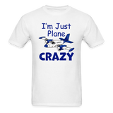 I'm Just Plane Crazy - Twin - Unisex Classic T-Shirt - white