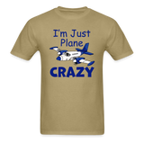 I'm Just Plane Crazy - Twin - Unisex Classic T-Shirt - khaki