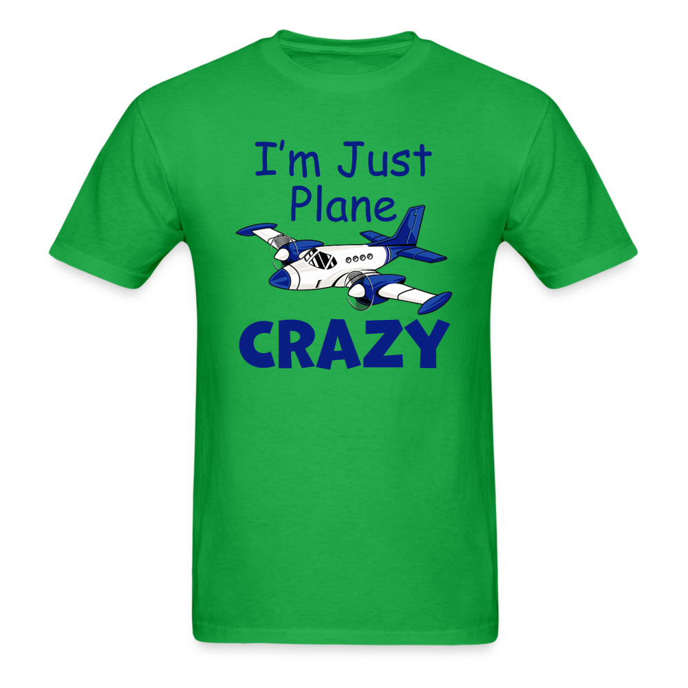 I'm Just Plane Crazy - Twin - Unisex Classic T-Shirt - bright green