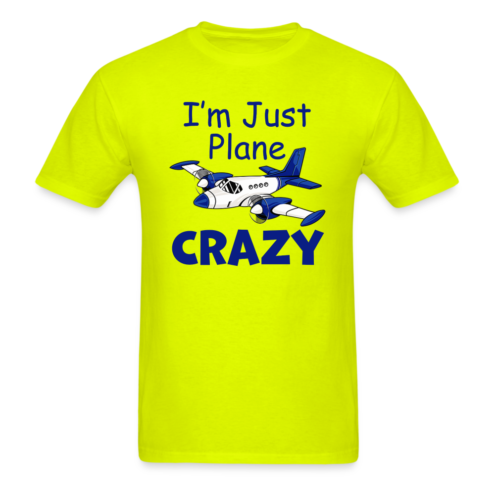 I'm Just Plane Crazy - Twin - Unisex Classic T-Shirt - safety green