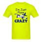 I'm Just Plane Crazy - Twin - Unisex Classic T-Shirt - safety green