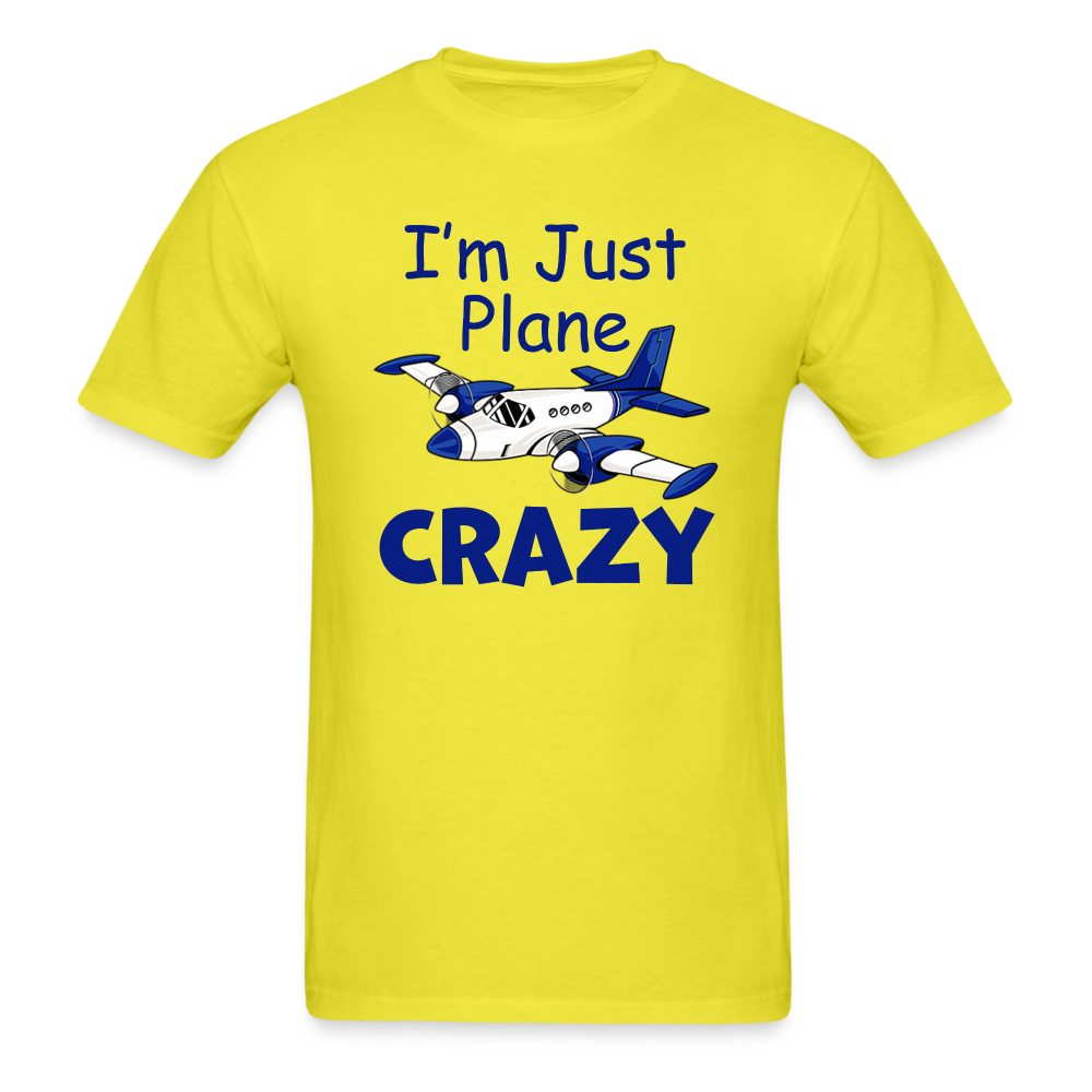 I'm Just Plane Crazy - Twin - Unisex Classic T-Shirt - yellow