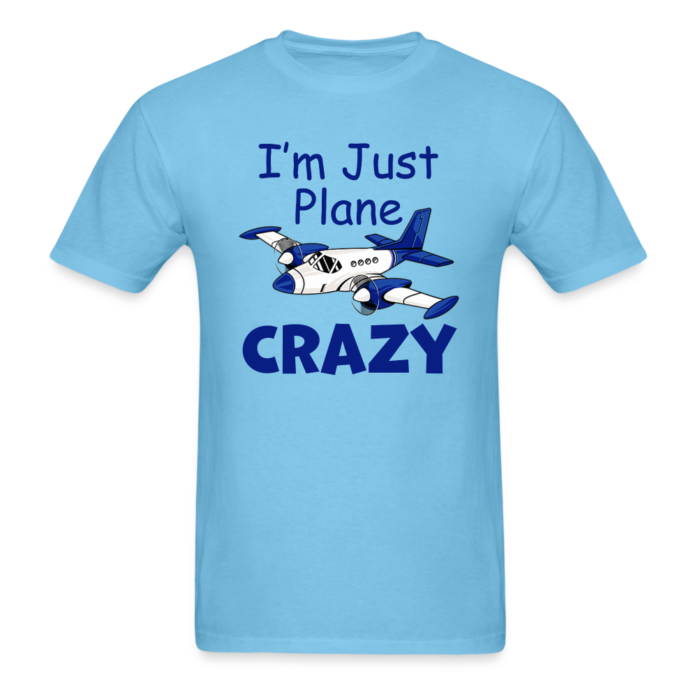 I'm Just Plane Crazy - Twin - Unisex Classic T-Shirt - aquatic blue