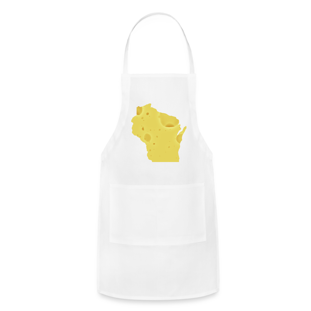 Wisconsin - Cheese - Adjustable Apron - white