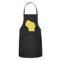 Wisconsin - Cheese - Adjustable Apron - black