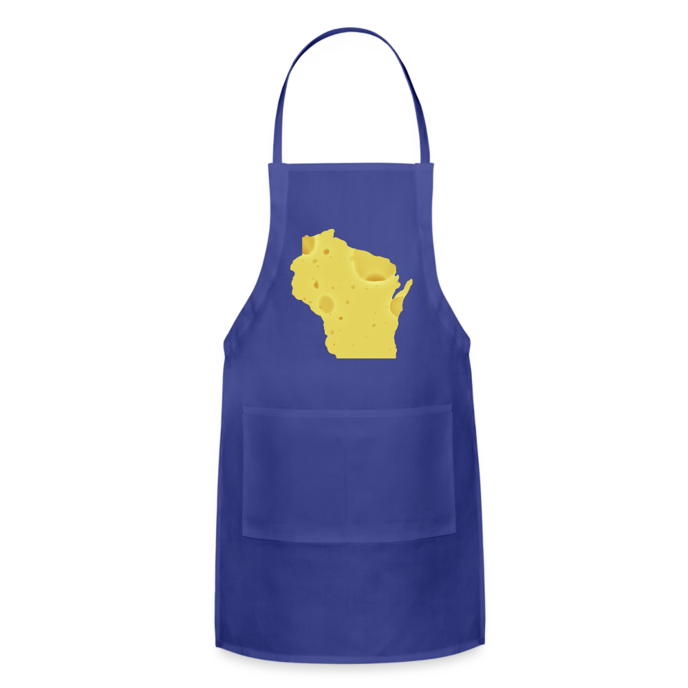 Wisconsin - Cheese - Adjustable Apron - royal blue