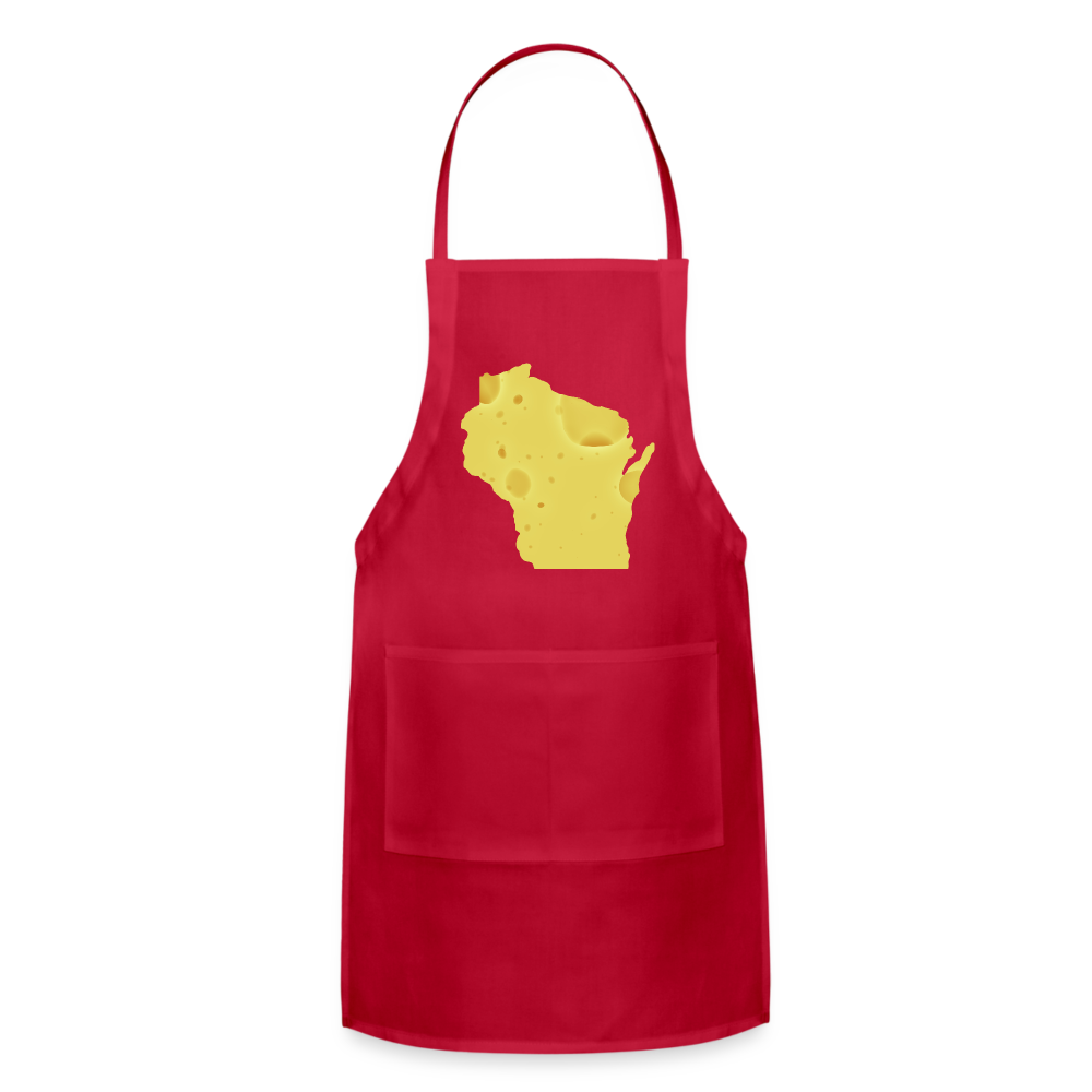 Wisconsin - Cheese - Adjustable Apron - red