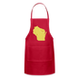 Wisconsin - Cheese - Adjustable Apron - red