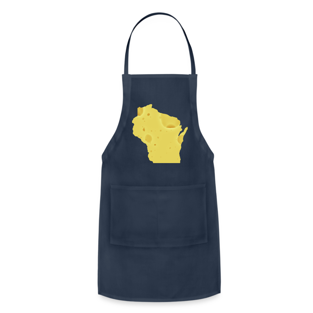 Wisconsin - Cheese - Adjustable Apron - navy