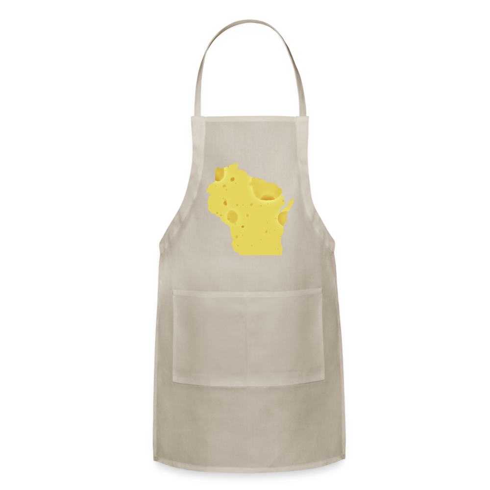 Wisconsin - Cheese - Adjustable Apron - natural