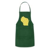 Wisconsin - Cheese - Adjustable Apron - forest green