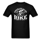 Bike Side Of Life - White - Unisex Classic T-Shirt - black