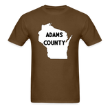 Adams County - Wisconsin - Unisex Classic T-Shirt - brown