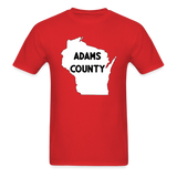 Adams County - Wisconsin - Unisex Classic T-Shirt - red