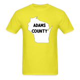 Adams County - Wisconsin - Unisex Classic T-Shirt - yellow