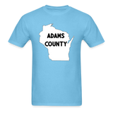 Adams County - Wisconsin - Unisex Classic T-Shirt - aquatic blue