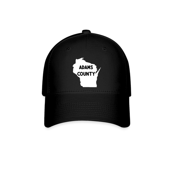Adams County - Wisconsin - Baseball Cap - black